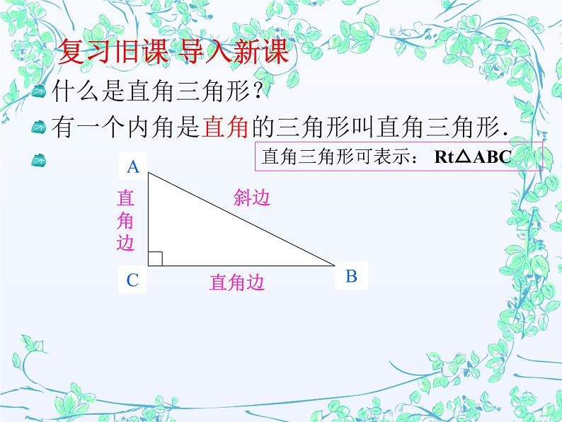 24.2直角三角形的性质 华东师大版数学九年级上册 课件 (4)02