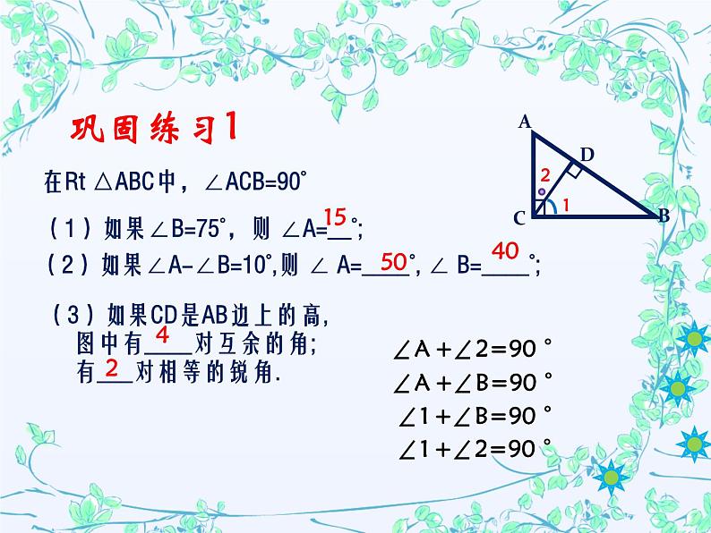 24.2直角三角形的性质 华东师大版数学九年级上册 课件 (4)03