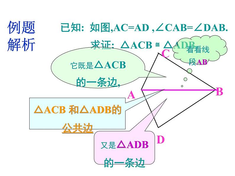 湘教版数学八年级上册(新) 课件:2.5《全等三角形判定:sas》(第1课时)(共13张ppt)06