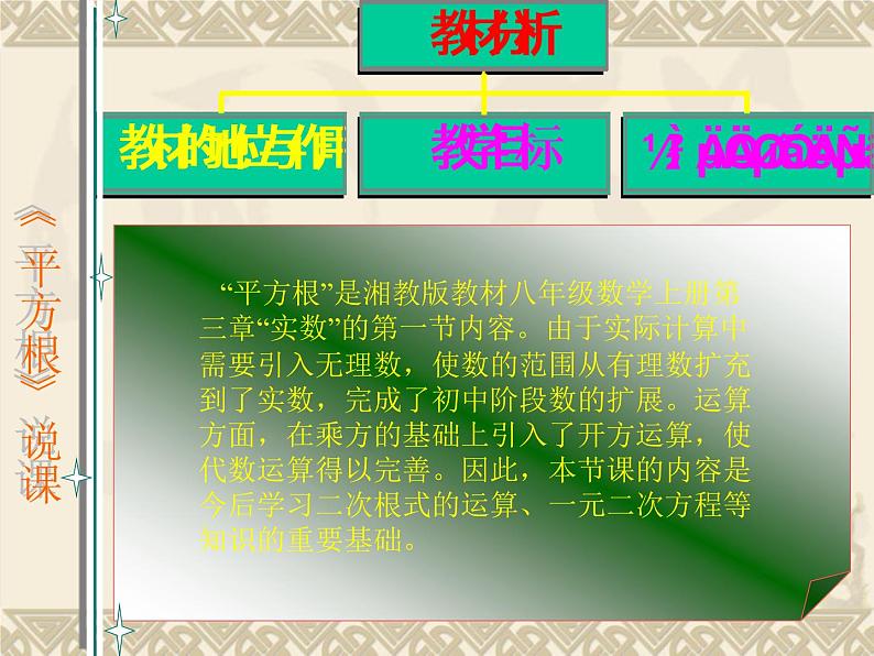 湘教版数学八年级上册(新) 说课课件:3.1《平方根》(共35张PPT)04