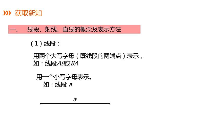 4.2.1线段、射线、直线---同步课件 2021-2022学年湘教版数学七年级上册04