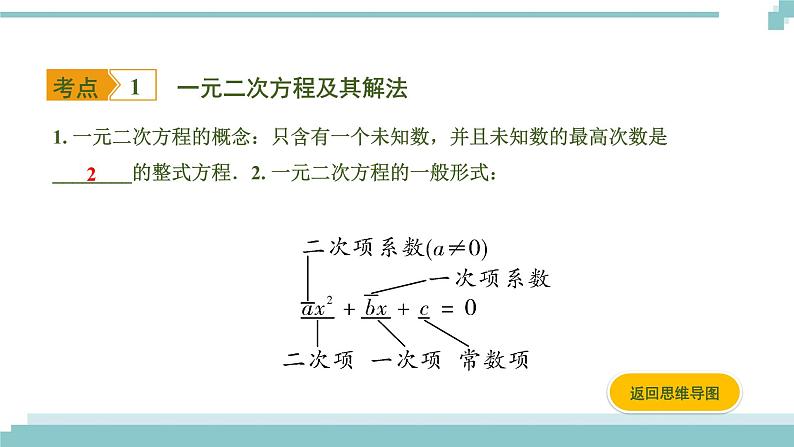 陕西中考数学基础考点课件+练习题:第6课时 一元二次方程03