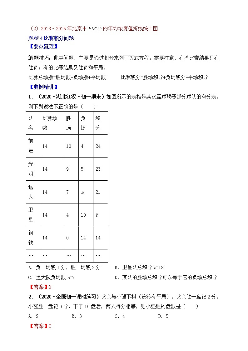 【同步知识点讲义】苏科版2021-2022学年七上第17讲:一元一次方程应用(二)(教师版)第3页