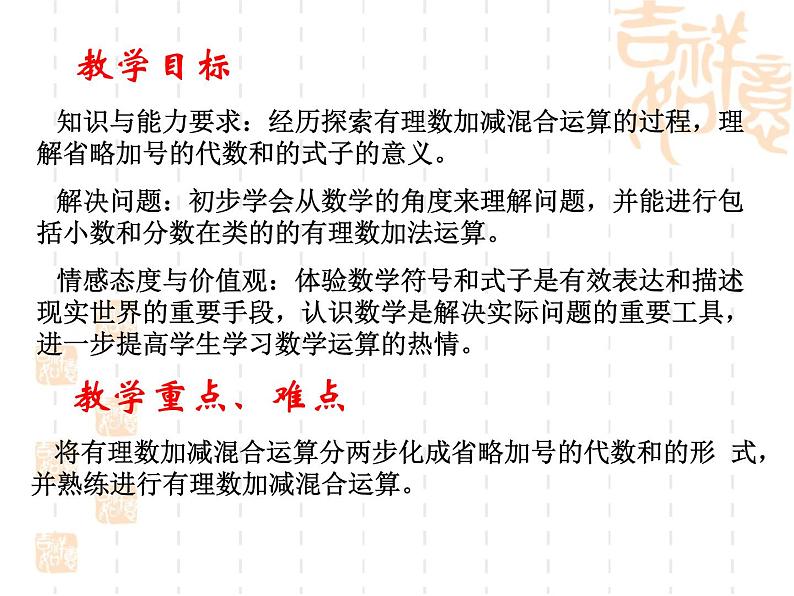 冀教版七年级数学上册 1.7 有理数的加减混合运算课件PPT02