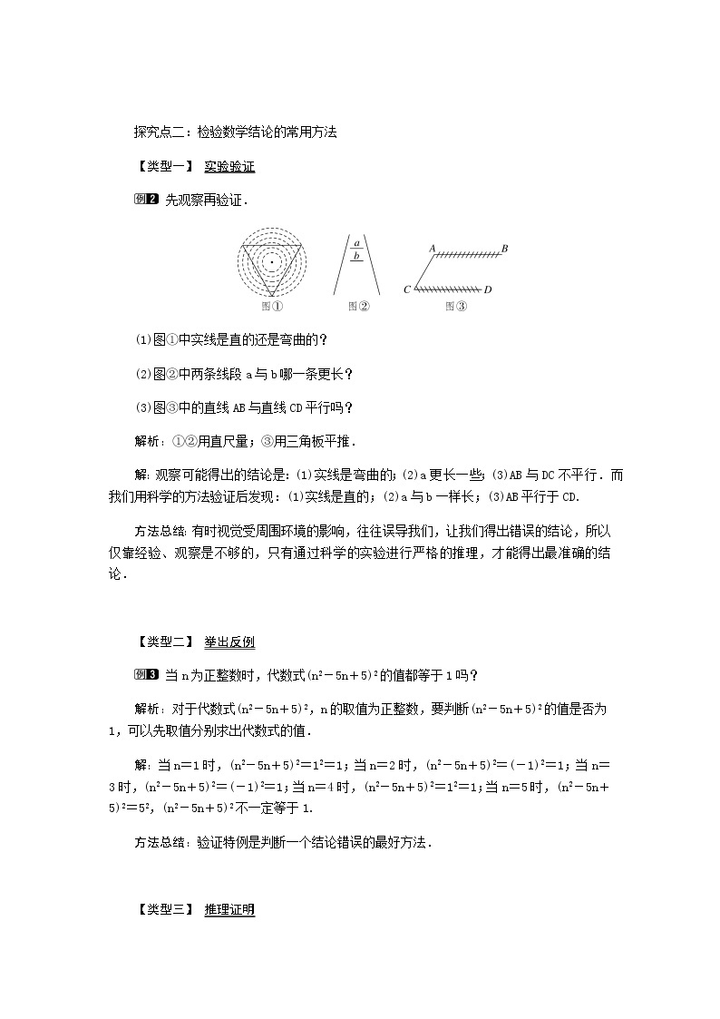 北师大版八年级数学上册-7.1  为什么要证明1-教案02