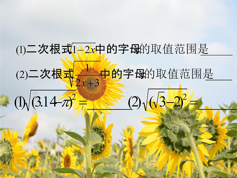 15.1 二次根式(1)(课件)-2021-2022学年数学八年级上册-冀教版第3页