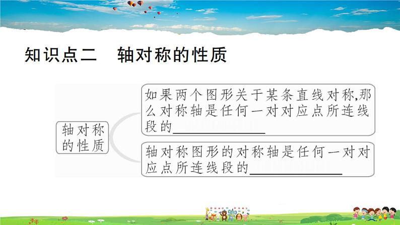 人教版八年级上册习题课件第十三章 轴对称13.1.1 轴对称07