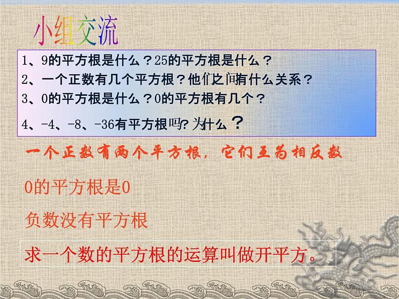 2021-2022苏科版数学八年级上册4.1 平方根 课件 (14张)第7页