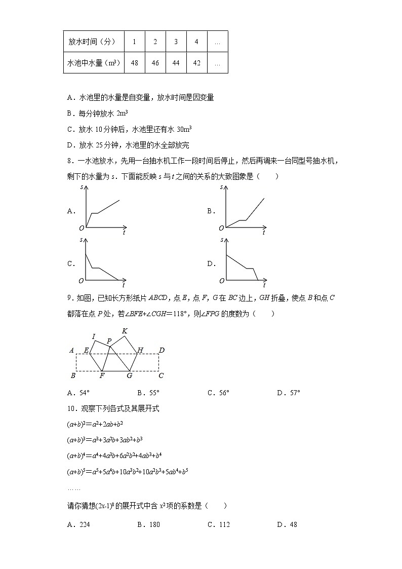 广东省深圳市三校联考2020-2021学年七年级下学期期中数学试题(word版 含答案)第2页
