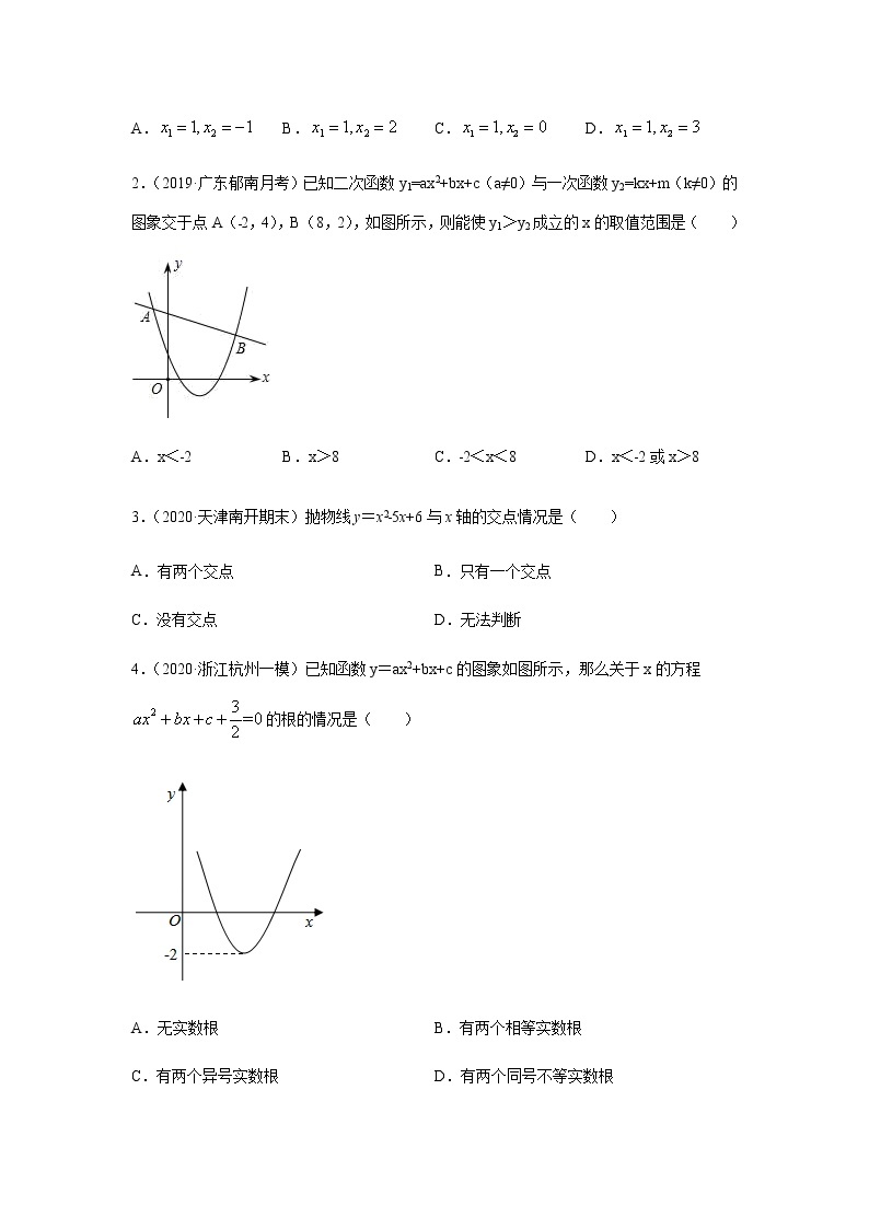 第5天 二次函数与一元二次方程及解决实际问题-九年级国庆假期数学作业每日一练（人教版）03