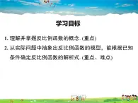 华师版数学八年级下册-17.4.1 反比例函数课件PPT