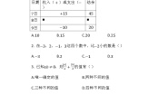 2020-2021学年第一章 有理数综合与测试课堂检测