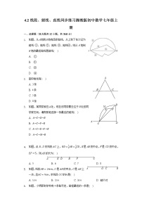 初中数学湘教版七年级上册4.2 线段、射线、直线精品测试题