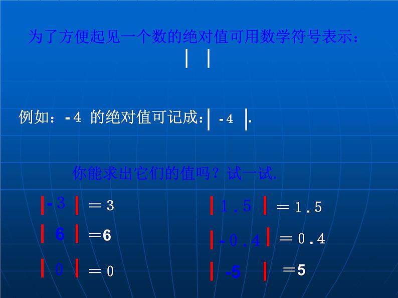 1.3 绝对值与相反数(3)(课件)数学七年级上册-冀教版07