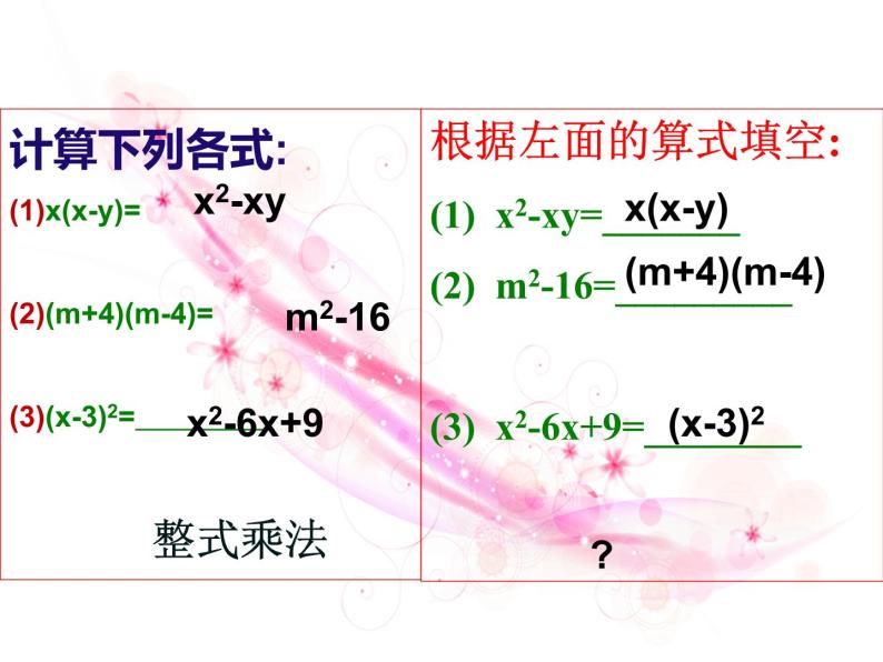 人教版八年级数学上册第十四章14.3.1 提公因式法 课件04