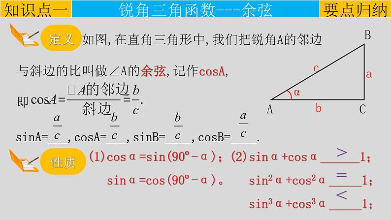 28.1(2) 锐角三角函数-余弦、正切-2021-2022学年九年级数学下册教学课件(人教版)04