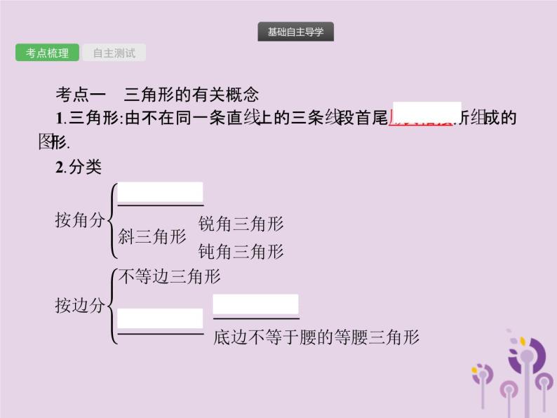 (通用版)中考数学总复习：第14课时《三角形与全等三角形》课件 (含答案)02