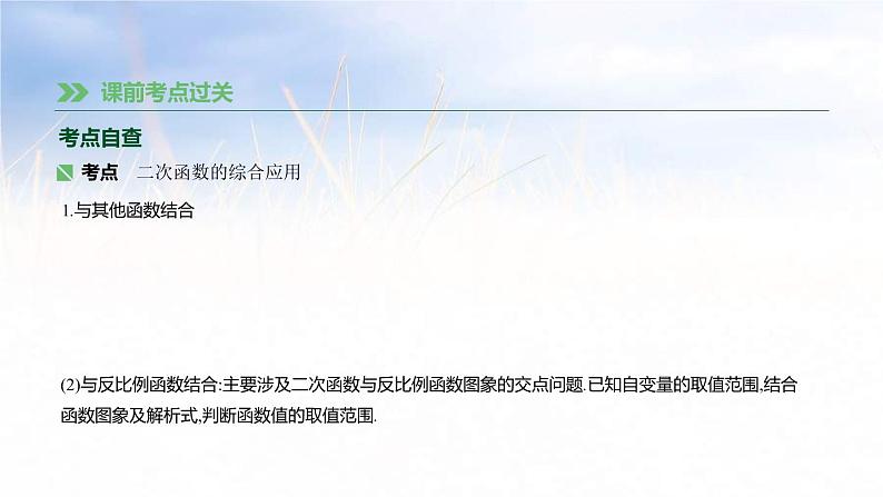 (广西版)中考数学总复习课件17《二次函数的综合问题》(含答案)第3页
