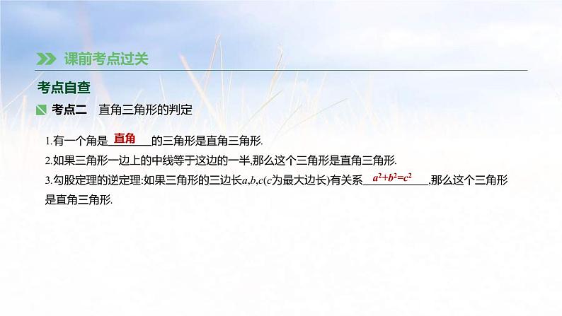 (广西版)中考数学总复习课件23《直角三角形与勾股定理》(含答案)第4页