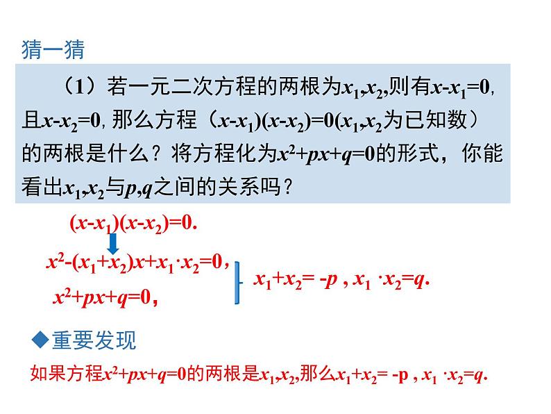 21.2.4一元二次方程的根与系数的关系课件PPT05