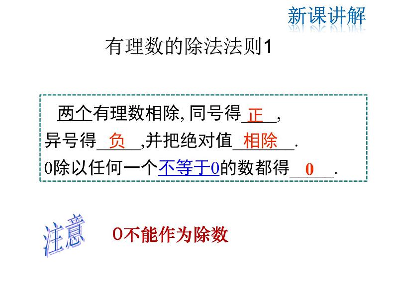 2021-2022学年度北师大版七年级上册数学课件 2.8 有理数的除法第6页