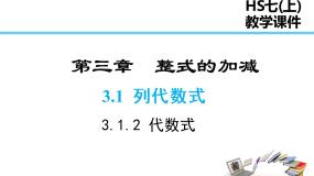 初中数学华师大版七年级上册2 代数式示范课ppt课件