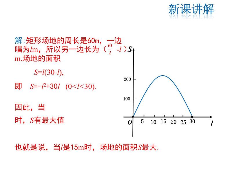 2021-2022学年度人教版九年级数学上册课件22.3 第1课时 几何图形的最大面积第8页