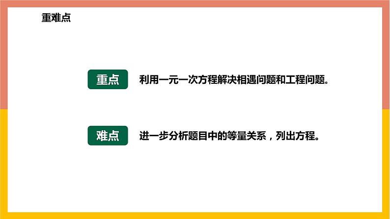 5.4.2相遇问题与工程问题 课件-七年级数学上册-冀教版第3页