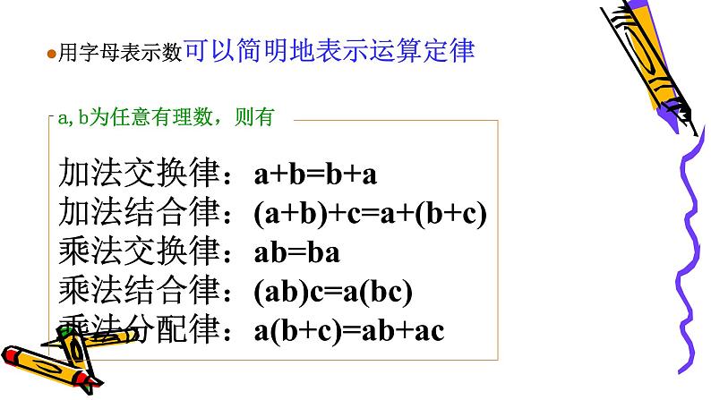 北师版七年级上册第三章整式 用字母表示数课件PPT第6页