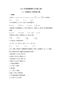 2020-2021学年第3章 代数式3.2 代数式课后作业题