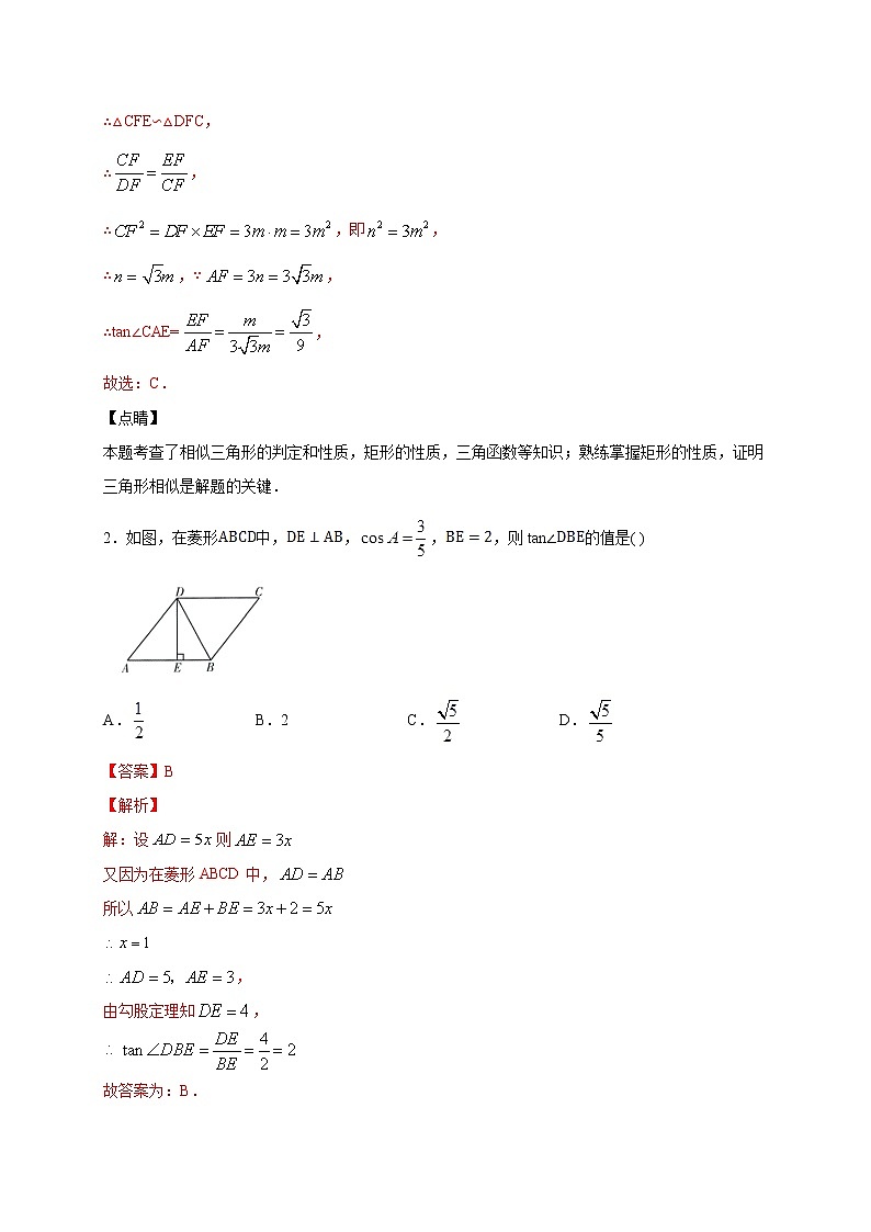 北师大版九年级下册期末测试题含解析答案02