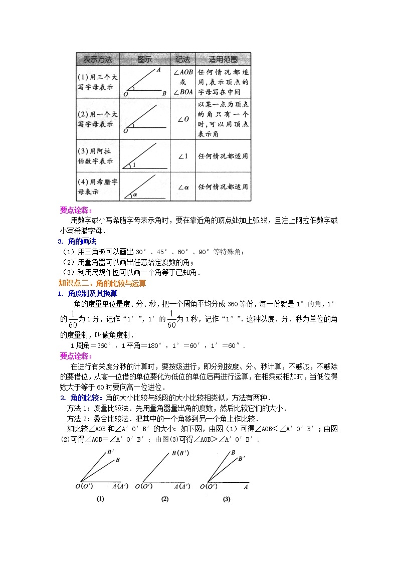 角（提高）知识讲解学案02