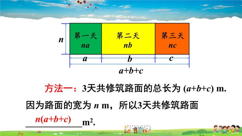 沪科版数学七年级下册 第8章 整式乘法与因式分解  2.单项式与多项式相乘-第1课时 单项式与多项式相乘【教学课件】04