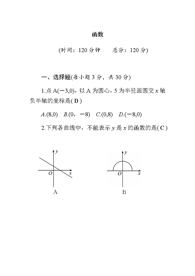 中考数学总复习精炼(含答案):03函数第1页