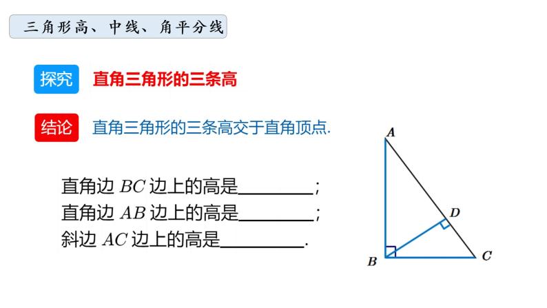 华师大版数学七下 9.1.1（2）三角形三线课件PPT+练习07