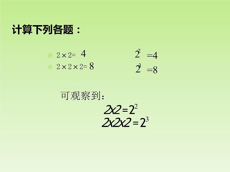 北师大版七年级数学上册 2.9 有理数的乘方_(课件)第2页