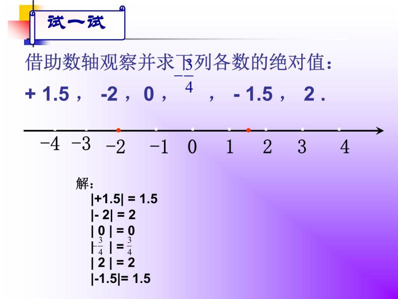 北师大版七年级数学上册 2.3 绝对值 (2)（课件）04
