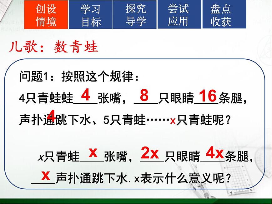 北師大版七年級數(shù)學(xué)上冊 3.1 字母表示數(shù)（課件）第3頁