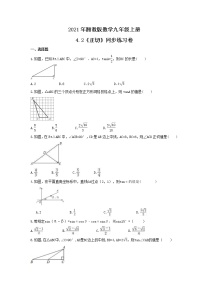 初中数学湘教版九年级上册4.2 正切精品一课一练