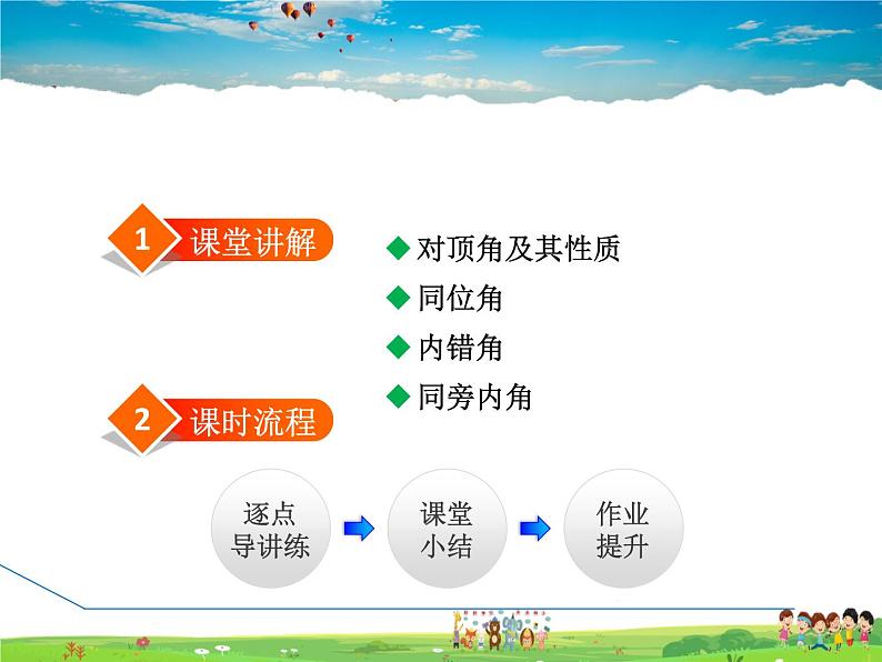 冀教版数学七年级下册 7.2.1 相交角【课件】02