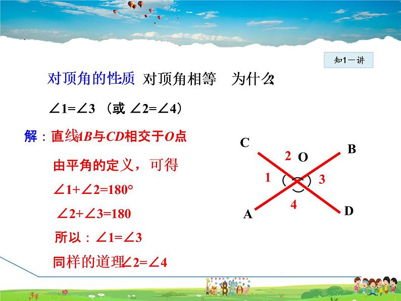 冀教版数学七年级下册 7.2.1 相交角【课件】06