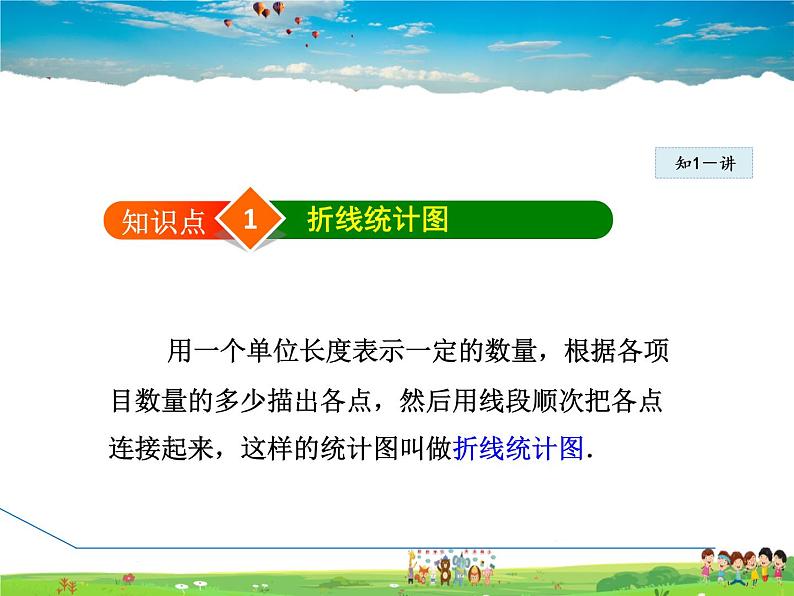 冀教版数学八年级下册 18.3.2折线统计图【课件】第6页
