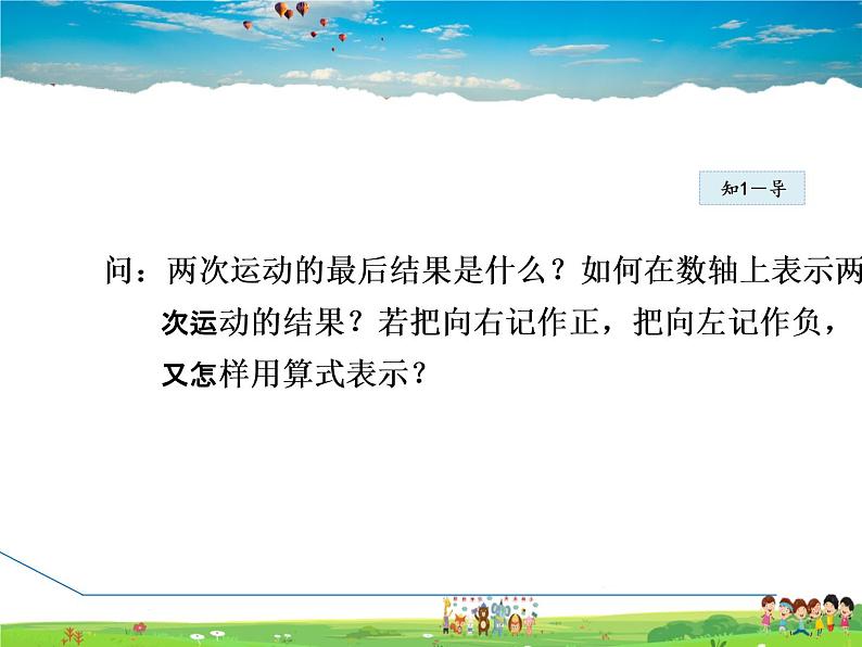 人教版数学七年级上册 1.3.1 有理数的加法【课件】第5页