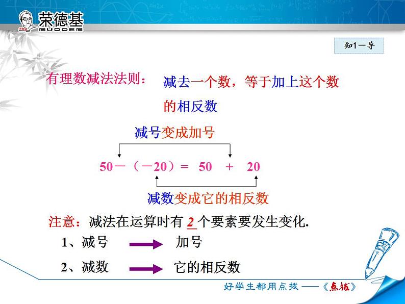 人教版数学七年级上册 1.3.2第2课时 有理数的减法【课件】第6页