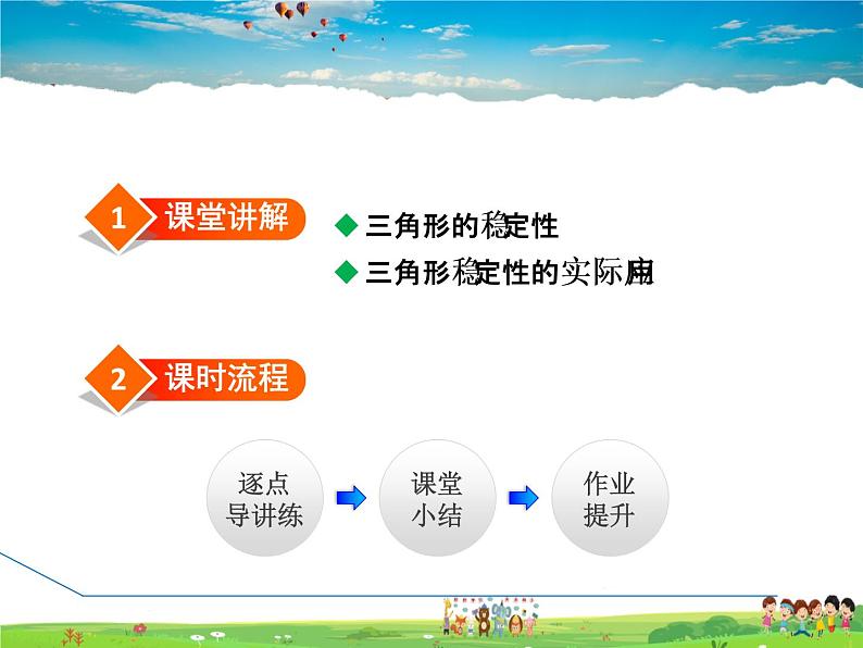人教版数学八年级上册 11.1.3 三角形的稳定性【课件】第2页