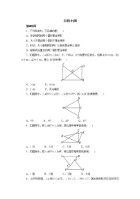 初中数学人教版八年级上册12.1 全等三角形精品当堂检测题
