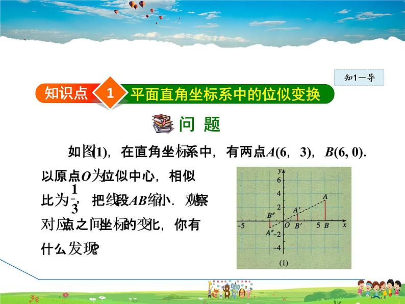人教版数学九年级下册 27.3.2 平面直角坐标系中的位似变换【课件】第4页