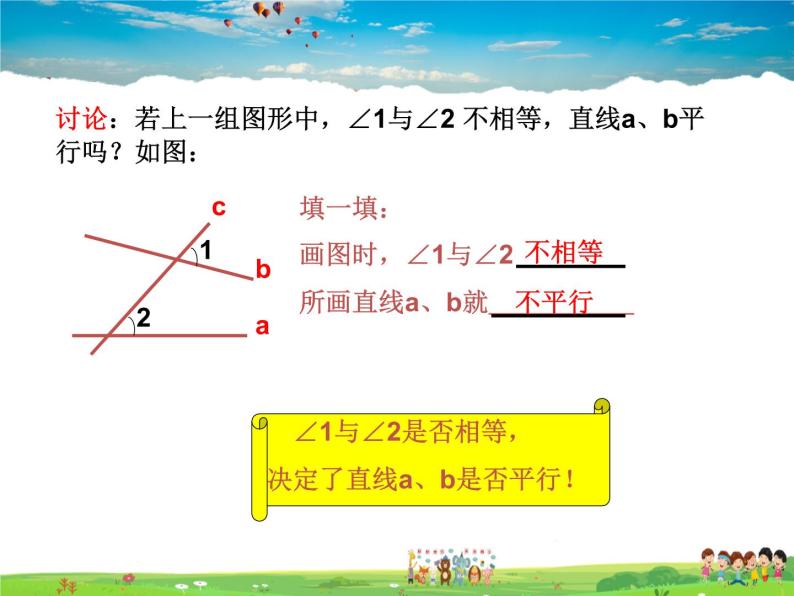 苏科版数学七年级下册  7.1  探索直线平行的条件【课件】04