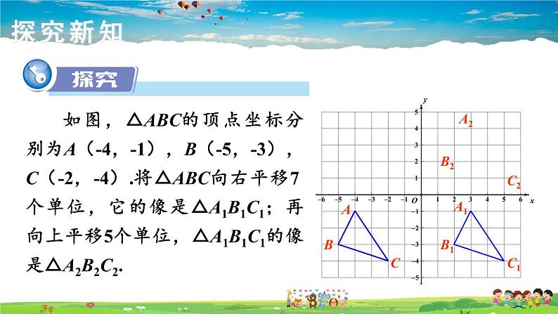 湘教版数学八年级下册 3.3 轴对称和平移的坐标表示 第3课时 综合平移的坐标表示【课件】04