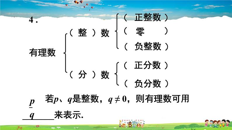 人教版数学七年级上册 第一章 有理数 章末复习【课件】06
